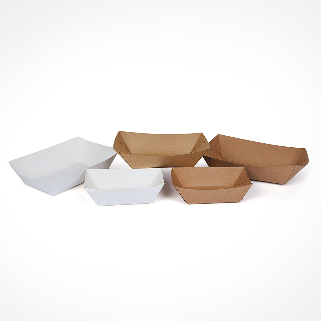 PAPER BOAT TRAYS - Hotpack Packaging